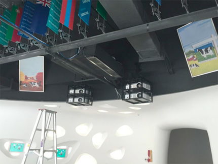 NEC新品激光商務投影機點亮蒙牛展廳，引領商務投影市場新潮流